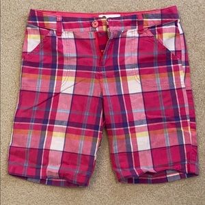 Pink Plaid Shorts